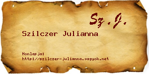 Szilczer Julianna névjegykártya