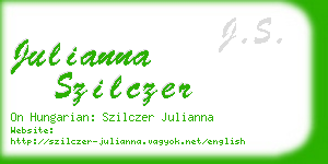 julianna szilczer business card